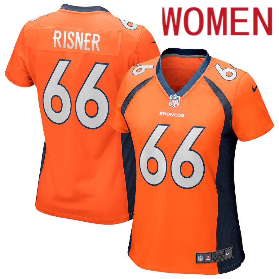Women Denver Broncos #66 Dalton Risner Orange Nike Game NFL Jersey->women nfl jersey->Women Jersey